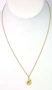 Adorable Apple Necklace in 14KT Yellow Gold