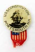 1931 Save the Ironside Pin Back with Flag