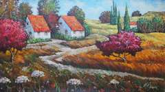 Mark Braver Signed Original Oil Mark Braver Winding Road