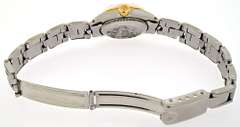 Ladies Stainless Steel Rolex with White Dial