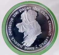 .999 Fine Irish Silver St. Patrick Day Medal & Cachet