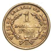 1850-D $1 Liberty Head Gold Dollar