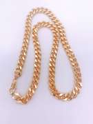 18kt Gold Plated Miami Cuban Link Chain Necklace