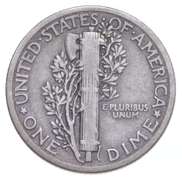 1921 Mercury Silver Dime