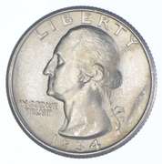 1934 Washington Quarter - Double Die Obverse