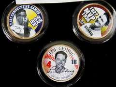 Baseball Legends Colorized State Quarters w/COA