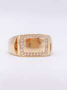 High Quality 14kt Solid Yellow Gold Men's Diamond Band Ring