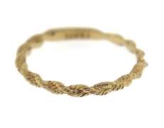 Simple Yellow Gold Twisted Rope Band