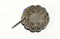 Sterling Silver Ornate Scroll Sewing Needle Pin Cushion Pendant