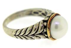 Sterling Silver Pearl Ring