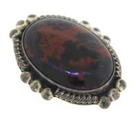 Vintage Sterling Silver Mexico Amber Pendant