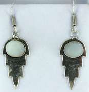 Silver and Natural Stone Earrings
