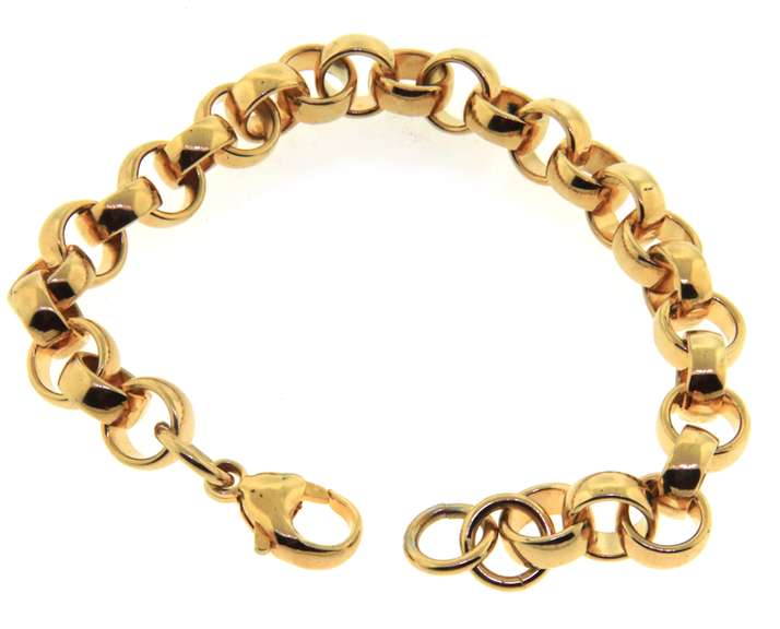 Sterling Silver Circle Link Bracelet