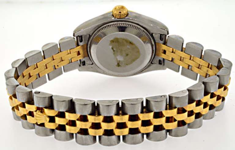 Ladies Two Tone Datejust Rolex Watch