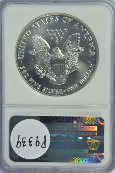 Scarcer near perfect 1989 $1 Silver Eagle coin NGC MS69