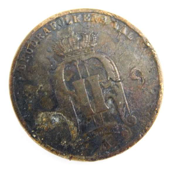 1884 Sweden 5 Ore Coin