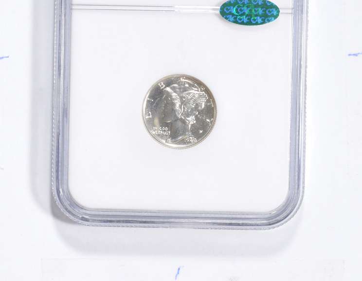 PF66 1940 Mercury Silver Dime - CAC - Graded NGC