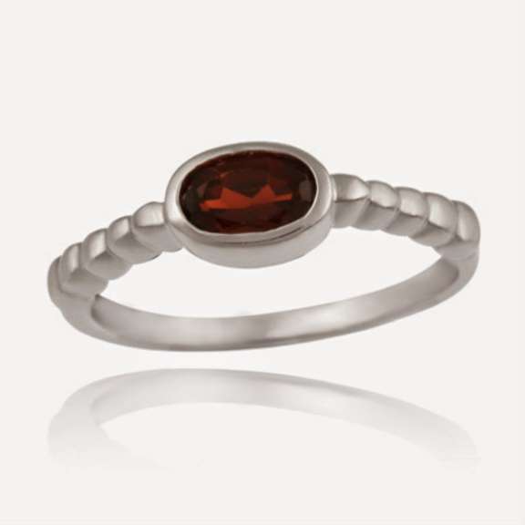 Sterling Silver Genuine Garnet