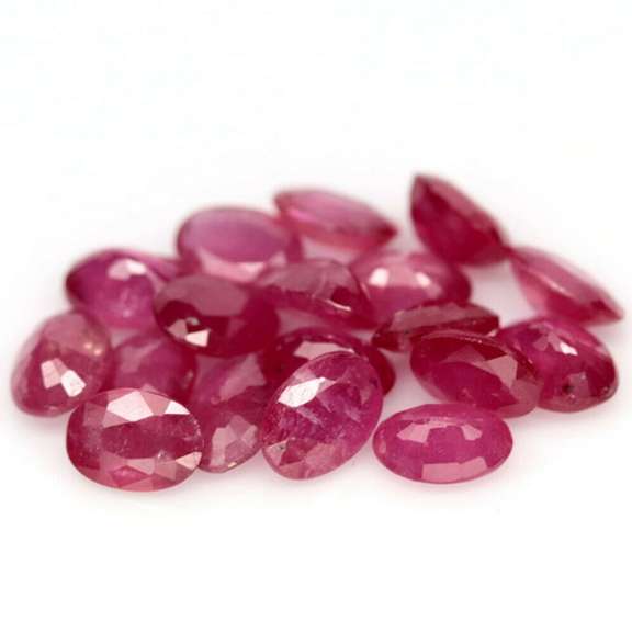 Simply gorgeous violet red 9.55ct Ruby set