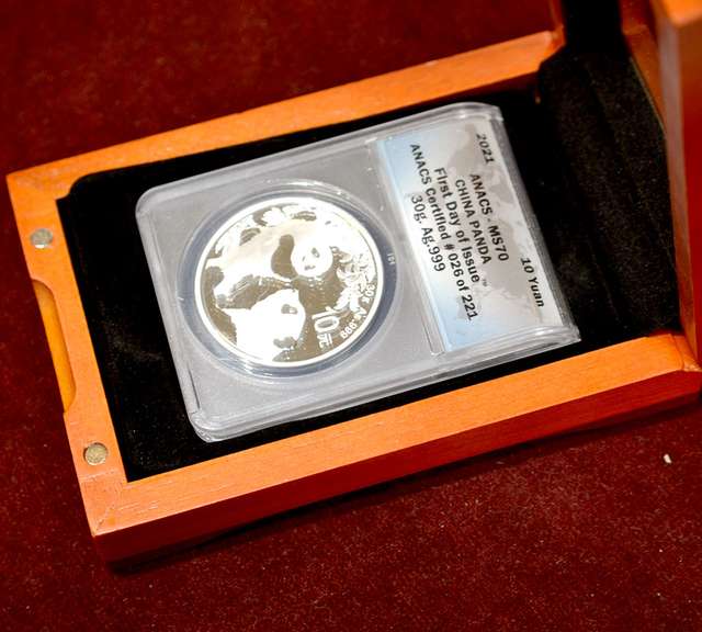 2021 First Day Chinese Silver 30gr 10Y Panda