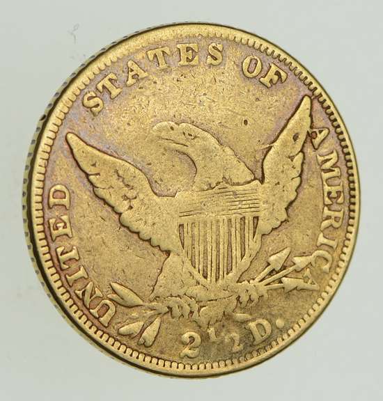 1839-C $2.50 Classic Head Gold Quarter Eagle - Sharp