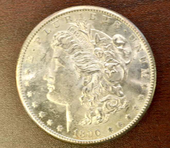 1890-S Morgan Silver Dollar BU