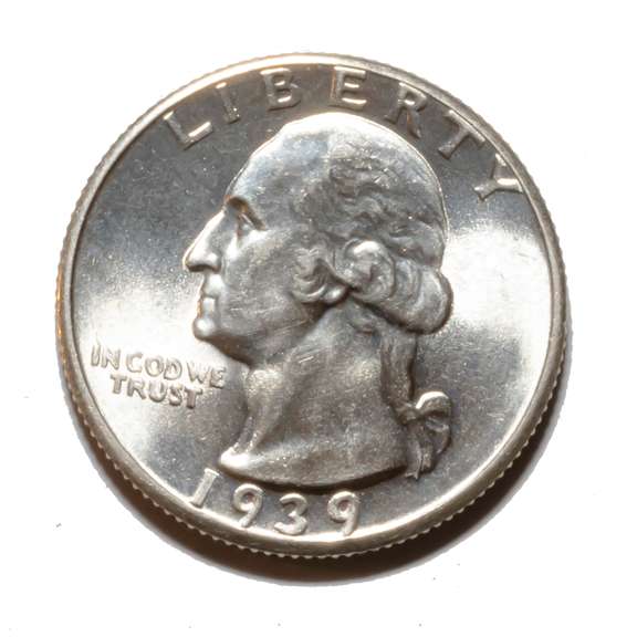 Gem BU 1939 Washington Quarter