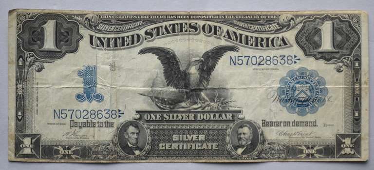 $ 1 Black Eagle 1899 Series Silver Certificate