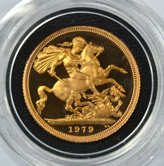 Superb Gem Ultra Cameo Proof 1979 British Gold Sovereign