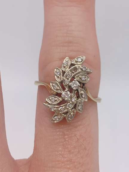 14kt Gold & Diamond Cocktail Ring