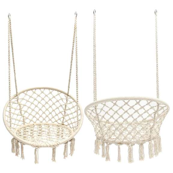 47.2inch Portable Hanging Cotton Rope Swing Hammock