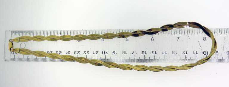Italian FAS Sterling Silver Twisted Herringbone Necklace