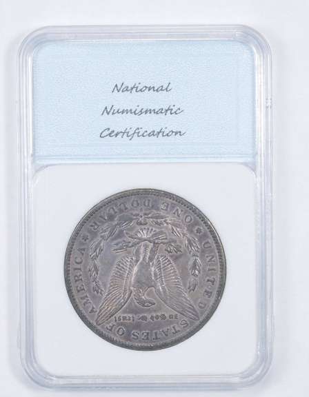 AU50 1893-S Morgan Silver Dollar - Graded NNC