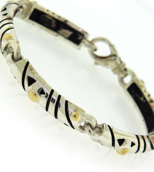 Sterling Silver and 18kt Lisa Jenks Bracelet