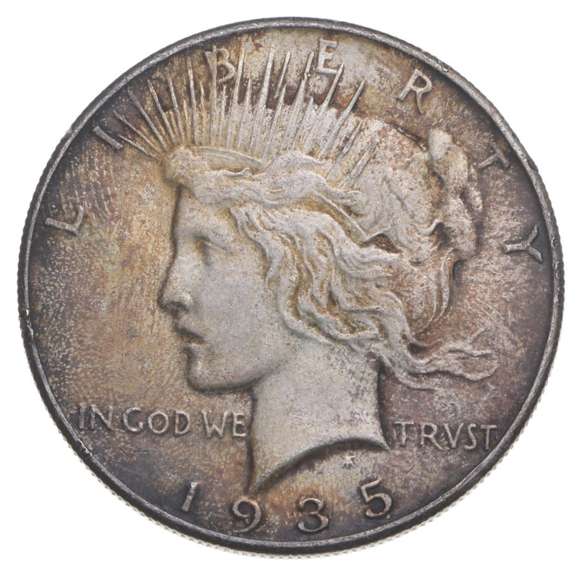 1935 Peace Silver Dollar