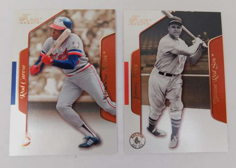 4 Fleer Greats 2003 Baseball Cards