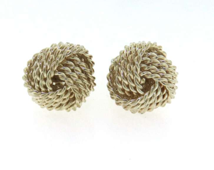 Trendy Tiffany & Co Twist Knot Earrings