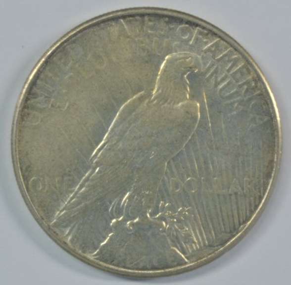 Fully struck 1935-P Peace Silver Dollar. Unc Details