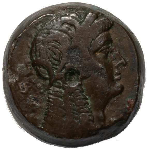 Egypt 180-170 BC AE 26 Philometor 180/145 Ptoloemy VI (1st Period) Bronze