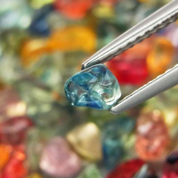 Amazing 32.04ct collection of free form Sapphires