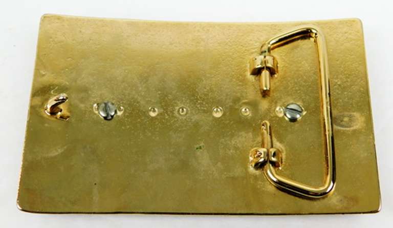 Handpainted Deer Belt Buckle