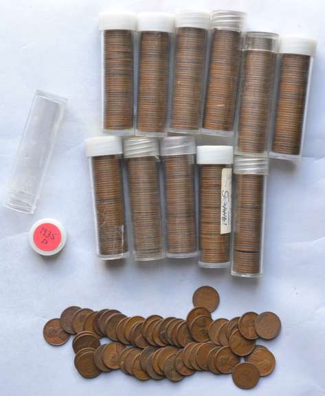 12 Circulated Lincoln Cent 1935-1937 1939 PD &S Rolls