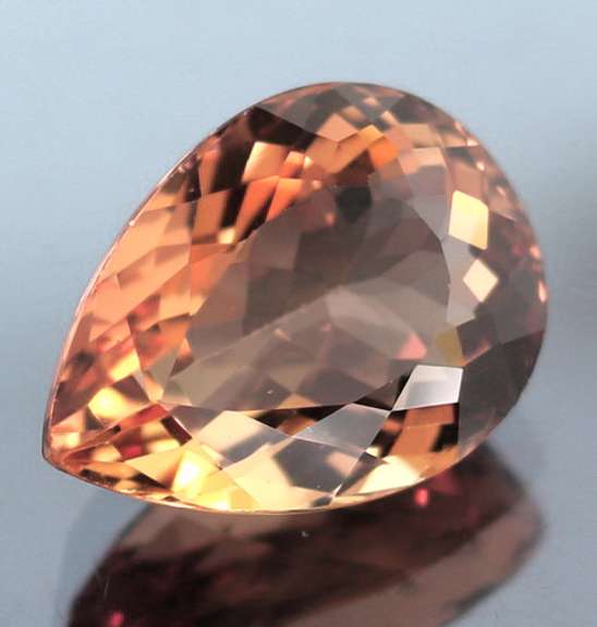 Stunning 8.58ct pear cut Imperial Topaz