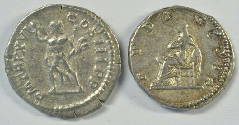 Near Mint Septimius Severus & Julia Domna Roman Silver Ancients