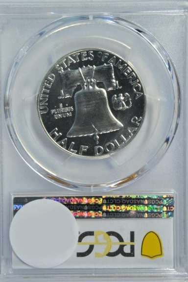 Superb Gem Proof 1955 Franklin Half Dollar. PCGS PR67