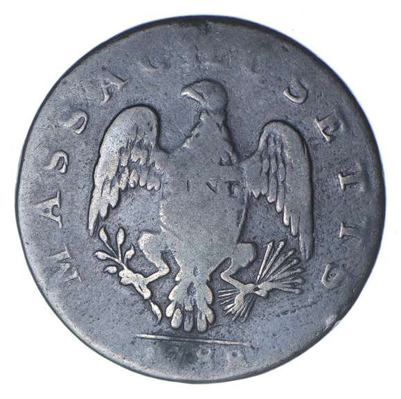 1788 Colonial Massachusetts Large Cent - Circulated