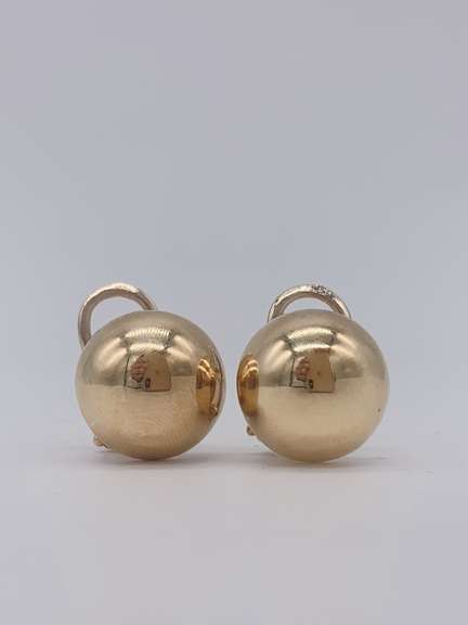 14kt Solid Yellow Gold Stud Earrings