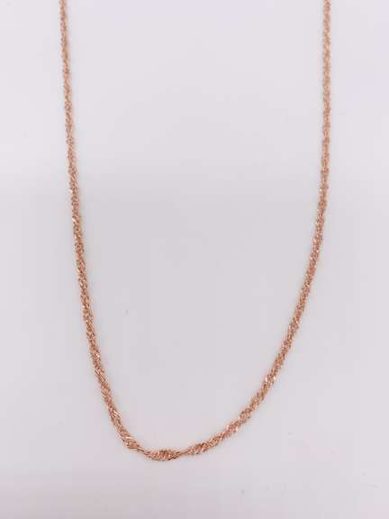 14kt Rose Gold Chain Necklace
