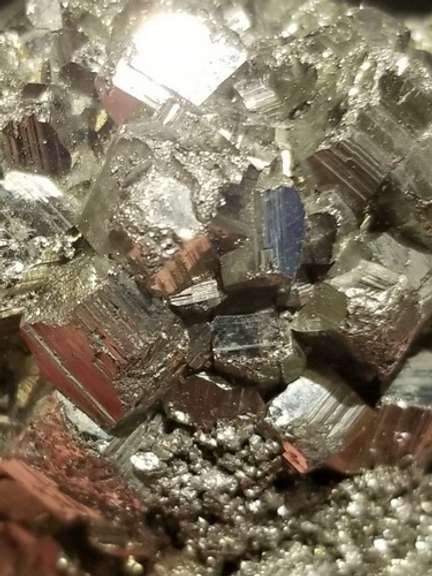 Large multi-crystal 1,221ct naturally entwined Pyrite