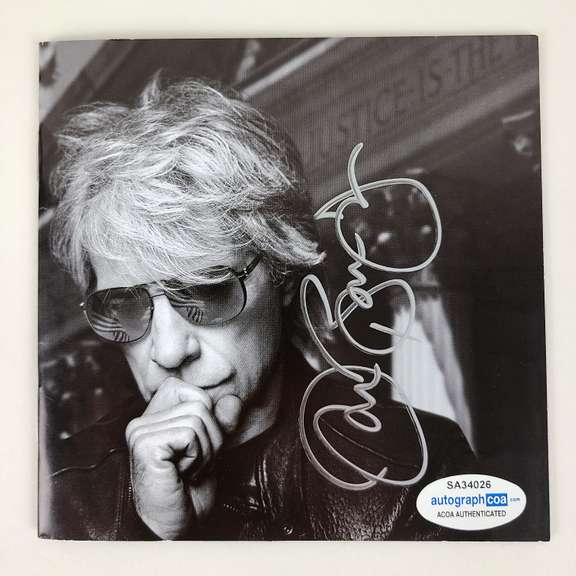 Jon Bon Jovi Autographed Signed 2020 CD Cvr Album LP